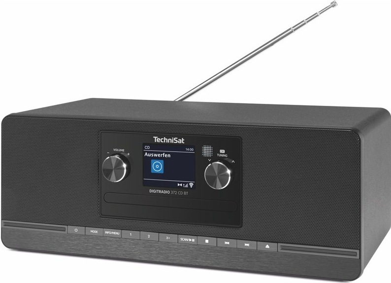Radiopřijímač TechniSat DIGITRADIO 372 CD BT, černá barva