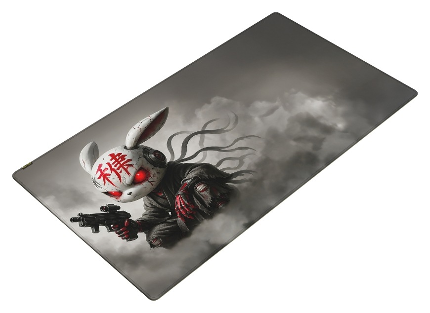 Podložka pod myš HATOR Tonn EVO 3XL Design Edition Angry bunny šedá Podložka HATOR Tonn EVO 3XL Design Edition Angry Bunny s ilustrací králičí postavy