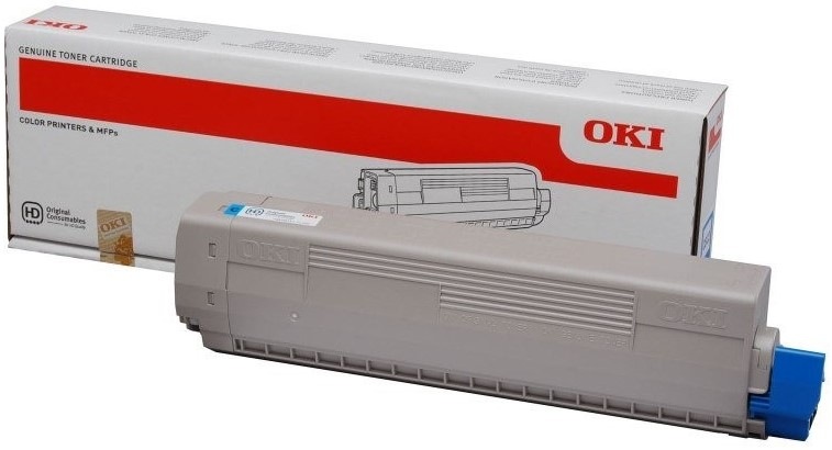 Toner OKI C822, 7300 stran - azurový