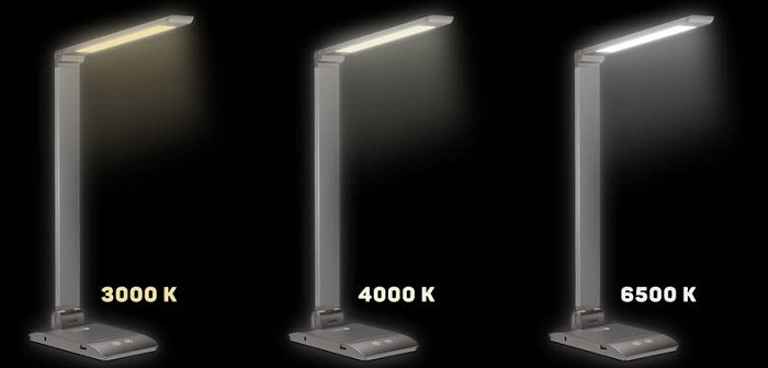 Stolní LED lampička Connect IT Bright šedá CITCLI7040GY