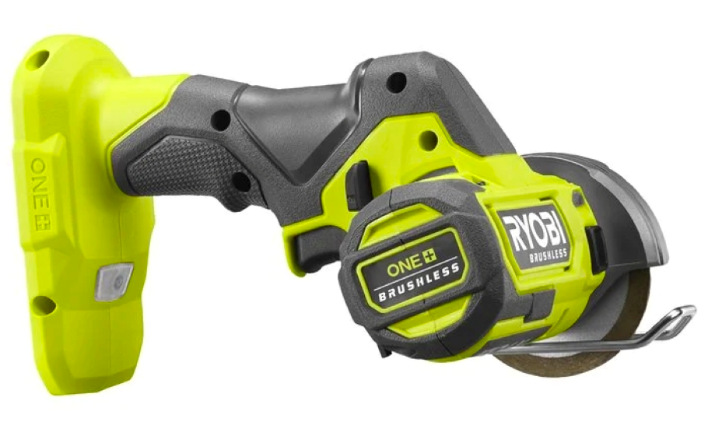 Detail ergonomické rukojeti úhlové brusky Ryobi ONE+ RCT18BL-0 bez baterie