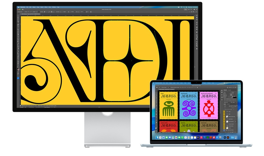 Monitor Apple Studio Display - sklo s nanotexturou - stojan s nastavitelným náklonem a výškou Apple Studio Display má 5K rozlišení