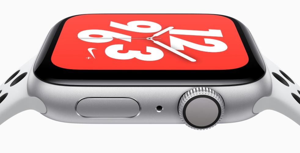 Chytré hodinky Apple Watch Nike+ Series 4 GPS 40mm pouzdro z vesmírně šedého hliníku - černý provlékací sportovní řemínek Nike Chytré hodinky Apple Watch Nike+ Series 4 GPS 40mm pouzdro z vesmírně šedého hliníku - černý provlékací sportovní řemínek Nike