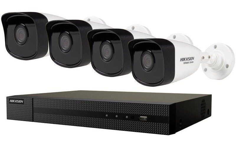 Hikvision HiWatch NVR HWN-2104MH-4P(C) + 4x IP kamera HWI-B140H(C)