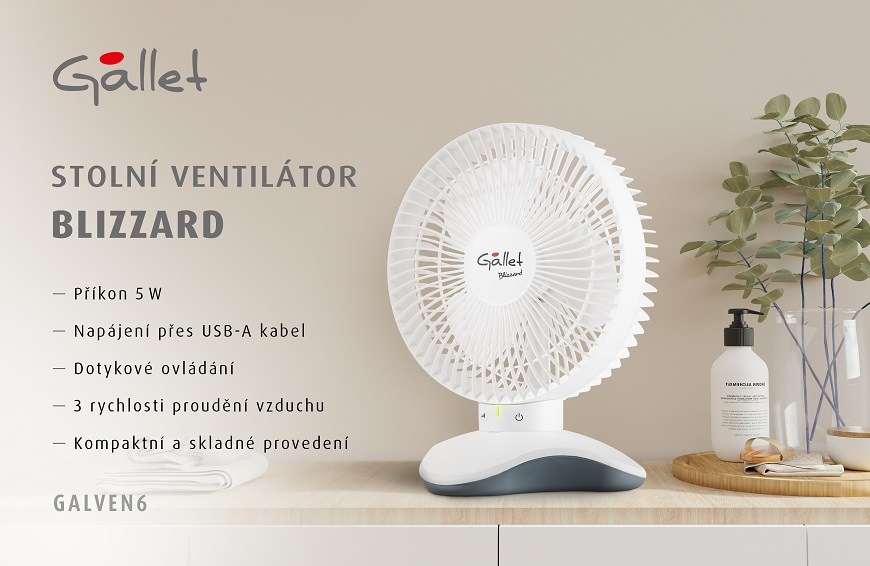 Stolní ventilátor Gallet