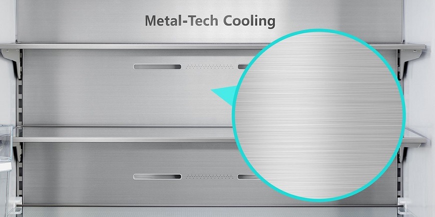 Americká chladnička Hisense RQ5P470SYFD, černá, MetalTech
