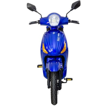 Elektroskútr RACCEWAY E-MOPED, modrý-lesklý s baterií 20Ah