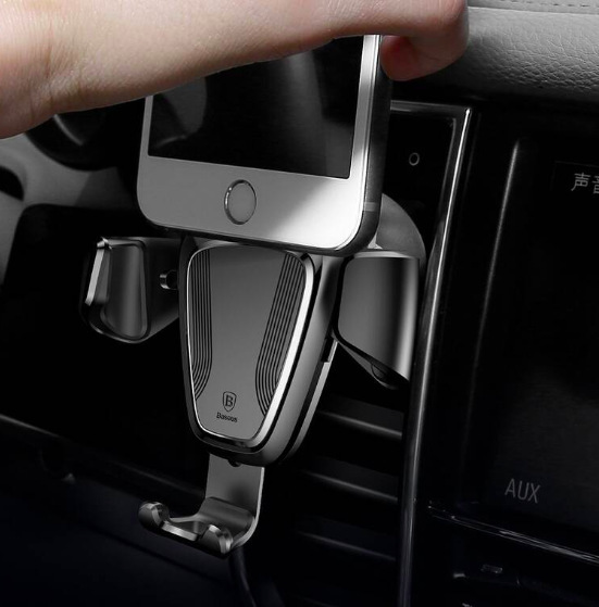 Držák na mobil Baseus Gravity s upevněním do ventilační mřížky - černý