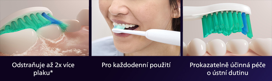 Náhradní hlavice Philips Sonicare ProResult HX6014/87 (4 ks) bílá Philips HX6014/87 Sonicare ProResult