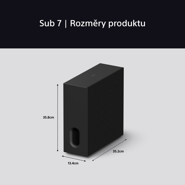 Subwoofer Sony SA-SW7 černý Subwoofer Sony SA-SW7