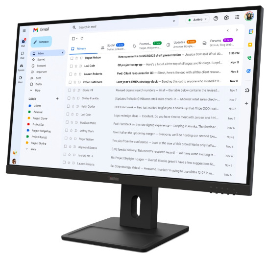 Monitor Lenovo ThinkVision E27-40 černý Monitor Lenovo ThinkVision E27-40 27",WLED podsvícení, IPS panel, 4ms, 1500: 1, 300cd/m2, 1920 × 1080 Full HD, - černý