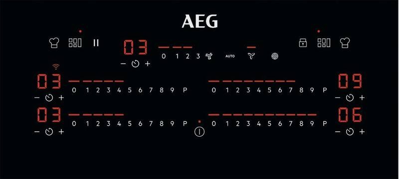 Indukční varná deska s odsáváním AEG Mastery CCE84779CB černá
