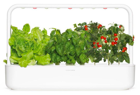Chytrý květináč Click and Grow Smart Garden 9 Pro - bílý