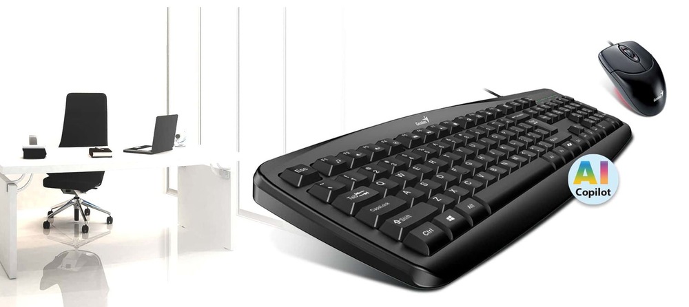Klávesnice s myší Genius Smart KM-200, copilot, USB, CZ+SK layout černá Genius Smart KM-200 (31330003419)