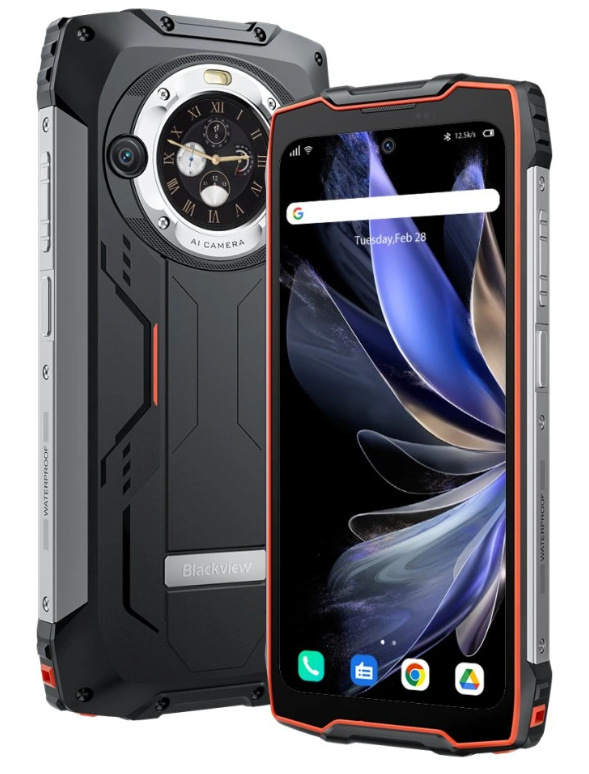 Mobilní telefon Aligator Blackview BV9300 Pro 12 GB / 256 GB černý/oranžový