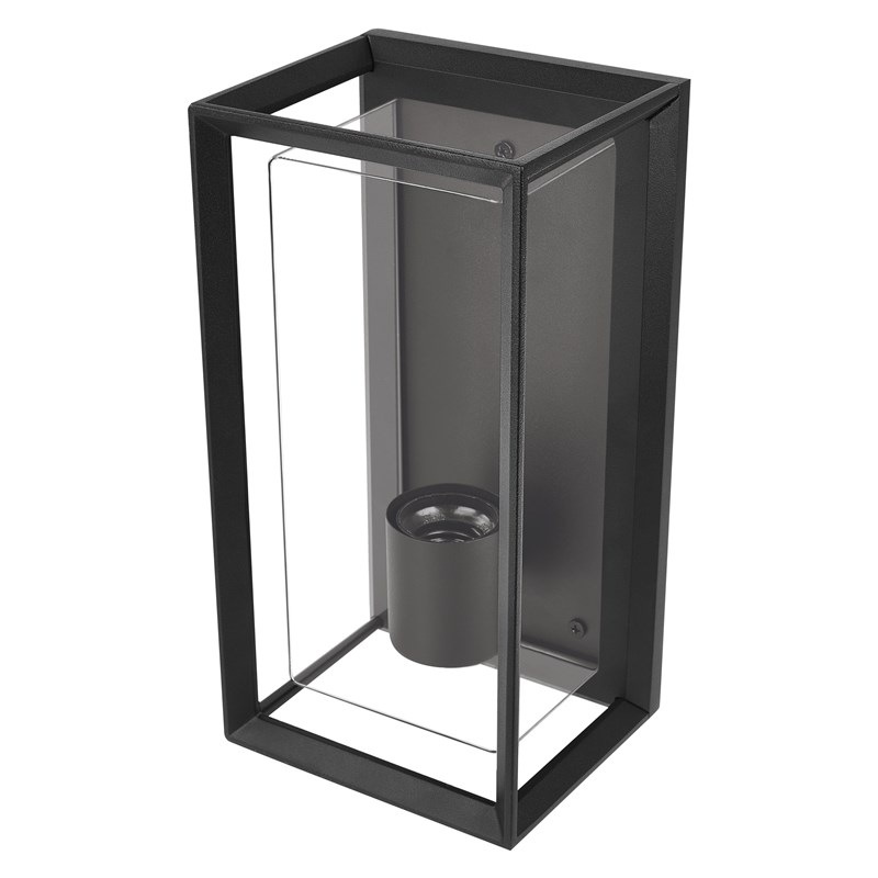 Nástěnné svítidlo EMOS Malva, ZGH010P, zahradní, E27, IP44, MAX 15W černé