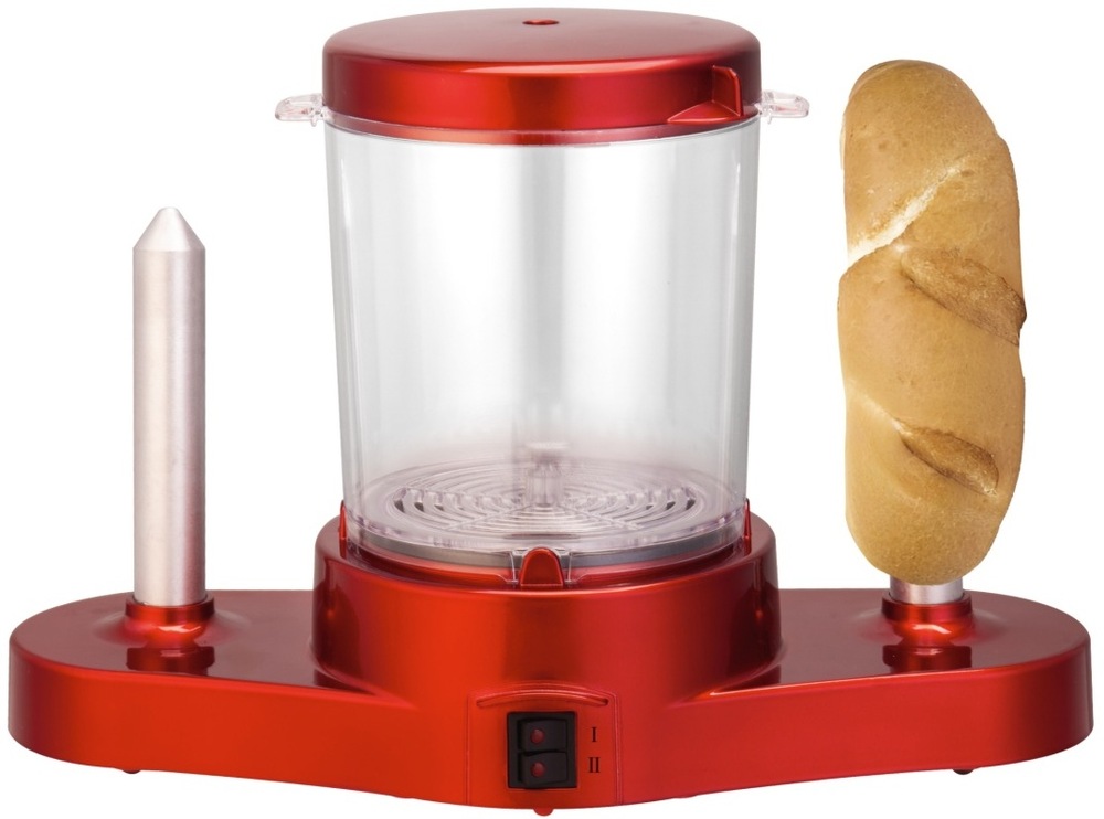 Hot dog Guzzanti GZ 462 červený Hot-dog Guzzanti GZ 462 s nabodnutým rohlíkem