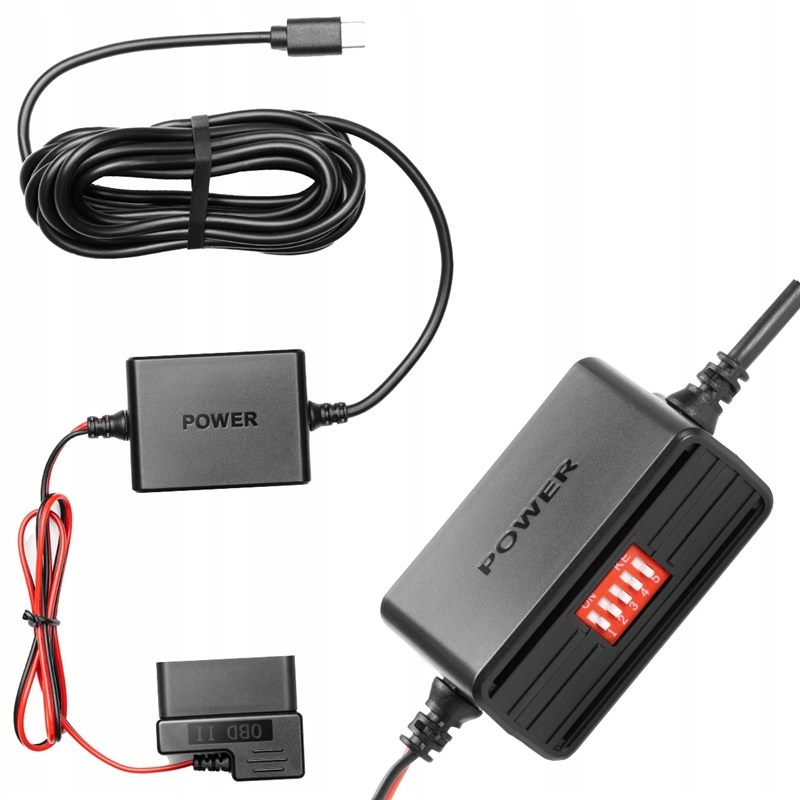 Napájecí kabel 70mai pro autokamery, 6 časových režimů