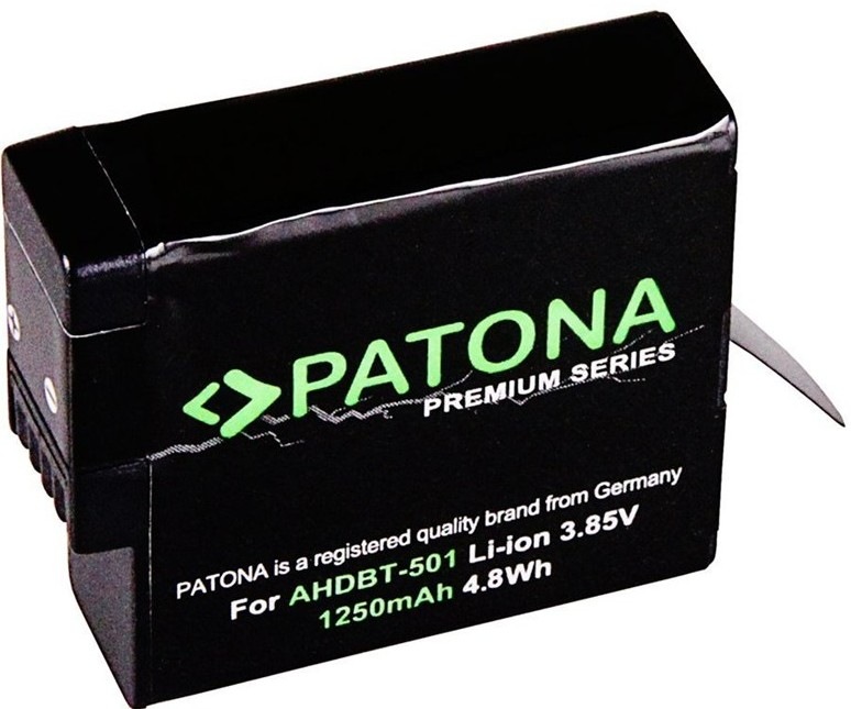 Baterie PATONA 1250 mAh pro videokamery GoPro