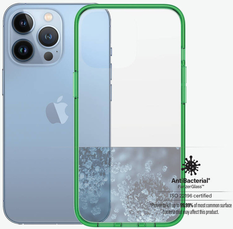 Kryt na mobil PanzerGlass ClearCaseColor na Apple iPhone 13 Pro zelený/průhledný