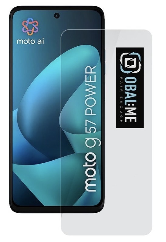 Tvrzené sklo Obal:Me na mobil Motorola G57 Power, průhledná barva
