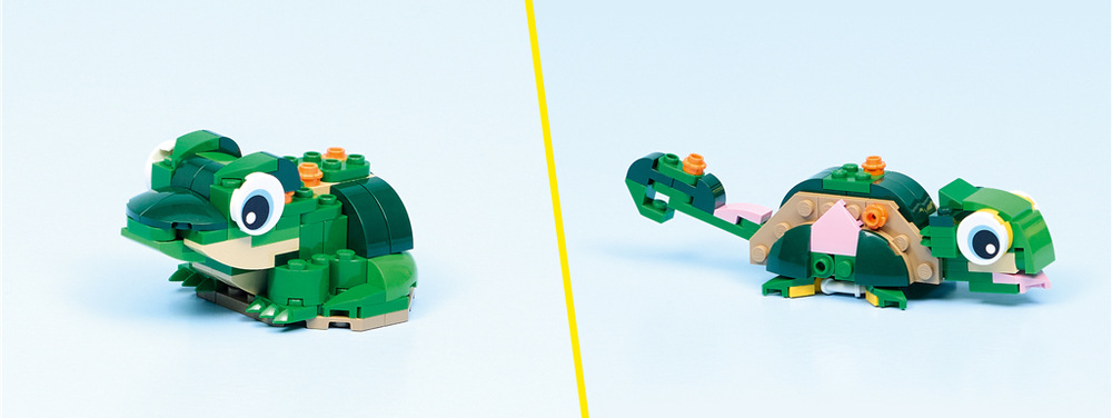 Stavebnice LEGO® Creator 3 v 1 31377 Želva s leknínem 124 dílků nabízí dětem od sedmi let zábavnou stavitelskou výzvu s podporou digitálního návodu v aplikaci.