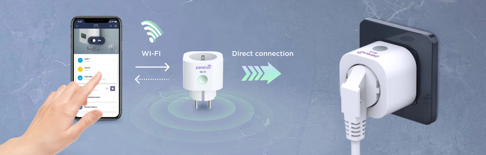 Chytrá zásuvka Perenio Power Link WiFi bílá Chytrá zásuvka Perenio Power Link WiFi bílá