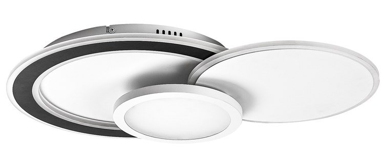 Stropní svítidlo Rabalux STAVROS 71402, 40W, stmívání, ovládání, RGB černé