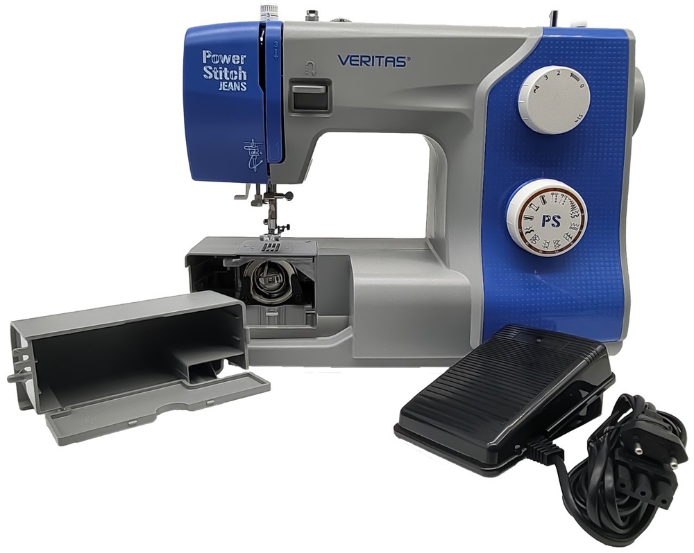 Šicí stroj Veritas Power Stitch 17J bílý/modrý Šicí stroj Veritas Power Stitch 17J bílý/modrý