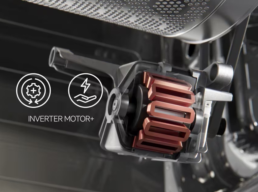 Pračka AEG ÖKOMix® 8000 LTR8E373C bílá Bezkartáčová invertorová technologie motoru praček AEG.