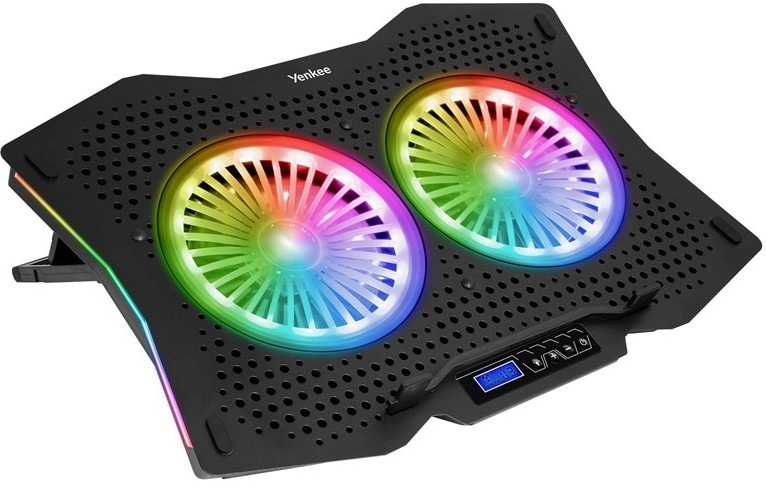 Chladící podložka pro NTB YENKEE UFO Lighting v černém designu