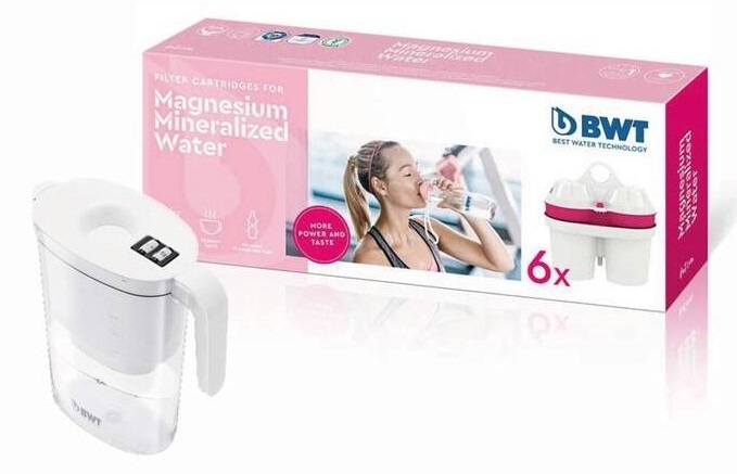 Filtr na vodu BWT Mg2+ 6 ks + konvice VIDA MEI 2,6 l
