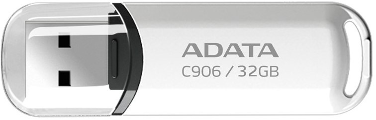 ADATA Flash Disk 32GB C906, USB 2.0 Classic, bílá