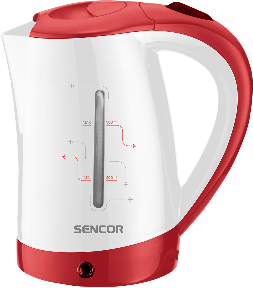 Rychlovarná konvice Sencor SWK 150RD bílá/červená