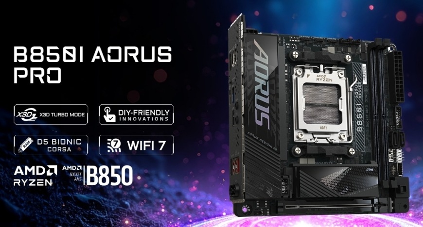 Základní deska GIGABYTE B850I AORUS PRO Základní deska GIGABYTE B850I AORUS PRO
