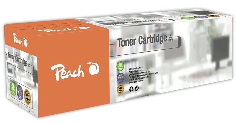Toner Peach pro tiskárny HP, výtěžnost 850 stran, žlutá barva