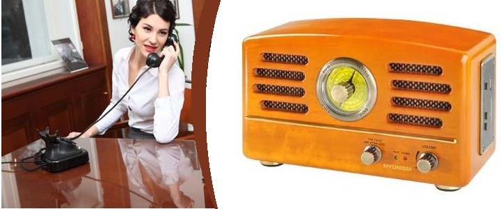 Radiopřijímač Hyundai Retro RA 302, dub dřevo Radiopřijímač Hyundai Retro RA 302, dub