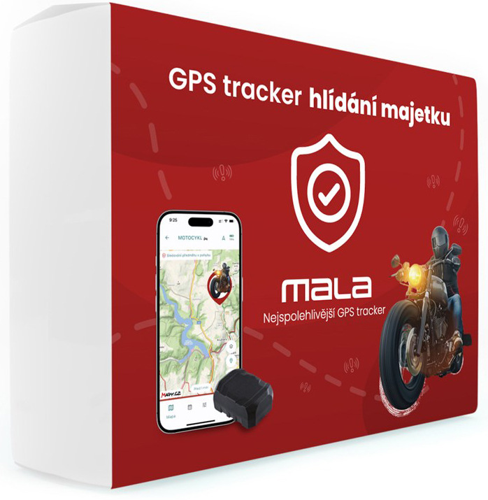 Mala tracker GPS lokátor pro hlídání osobních věcí, černá barva