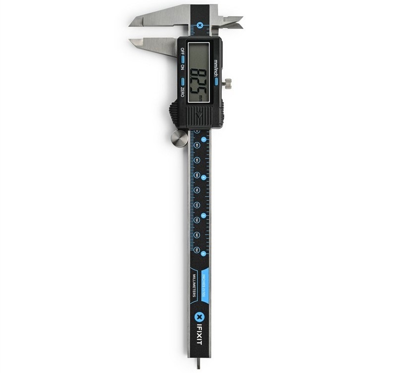Posuvné měřidlo iFixit IF0102 má přesnost měření ±0,02 mm