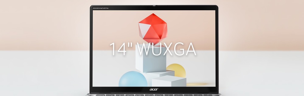 Notebook Acer Chromebook Plus Spin 514 (CP514-4HN-374W) šedý Displej notebooku Acer Chromebook Plus Spin 514 s úhlopříčkou 14" WUXGA