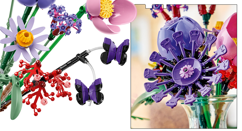Stavebnice LEGO® Botanicals 11507 BOTANICALS 11507 Stavebnice se 400 kostkami LEGO nabízí dětem od devíti let tvoření s aplikací LEGO Builder a výsledkem přes 25 cm.
