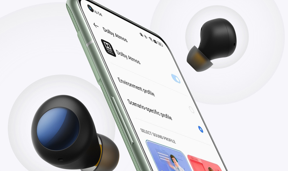 Sluchátka realme Buds Q2s zelená Sluchátka realme Buds Q2s zelená