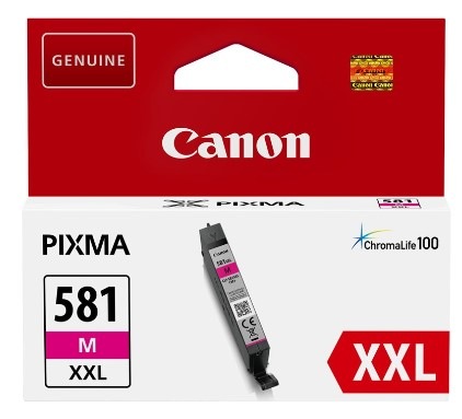 Inkoustová náplň Canon CLI-581XXL M, 367 stran purpurová