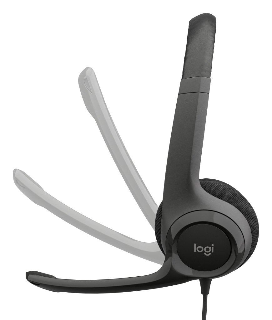 Headset Logitech H390, USB-C černý