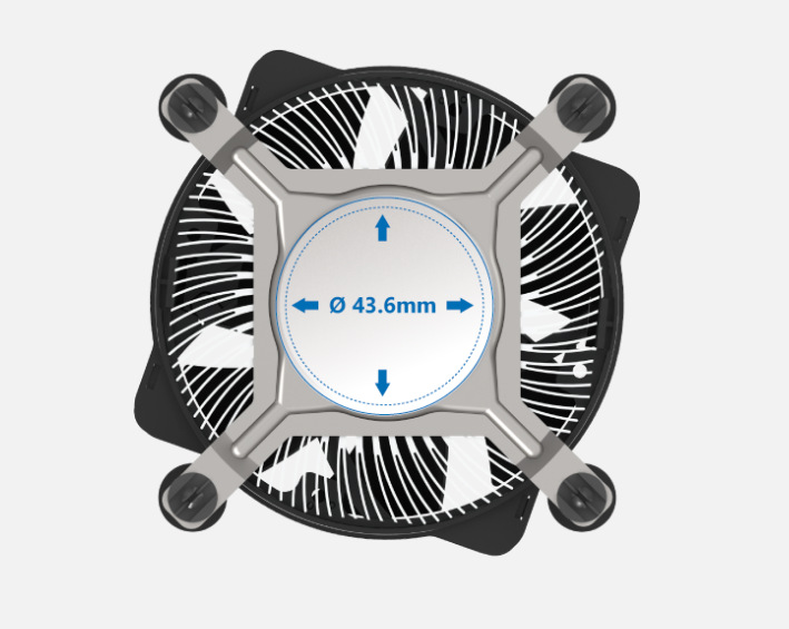 AKASA Lo-Noise Intel LGA1700 Cooler nabízí optimalizovaný design