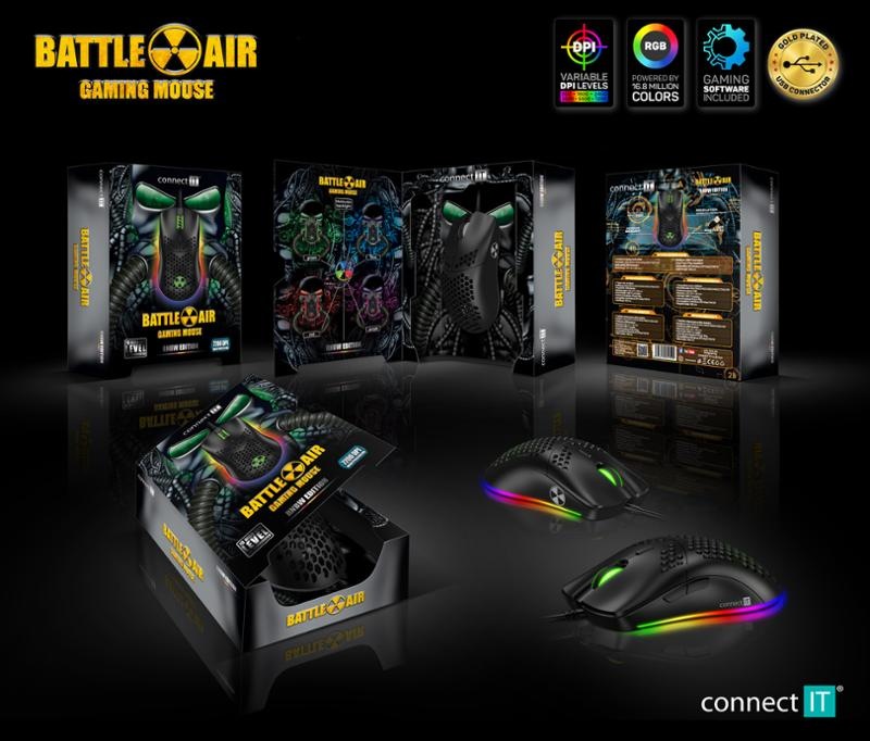 Myš Connect IT Battle Air černá