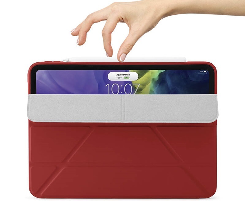 Pouzdro na tablet Pipetto Origami na Apple iPad Air 10.9"(2020) červené Pouzdro na tablet Pipetto Origami na Apple iPad Air 10.9"(2020) červené