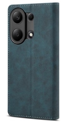 Pouzdro na mobil flipové Lenuo Leather na Xiaomi Redmi Note 13 Pro modré