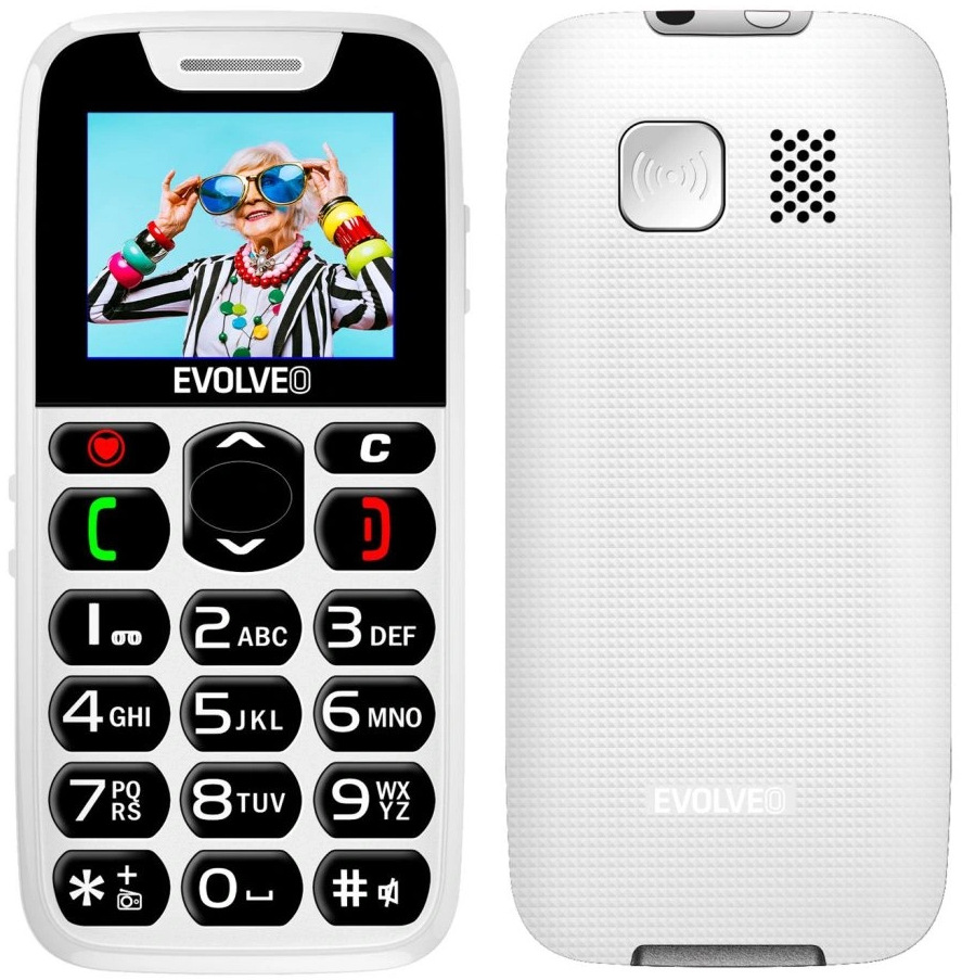 Evolveo EasyPhone, bílá