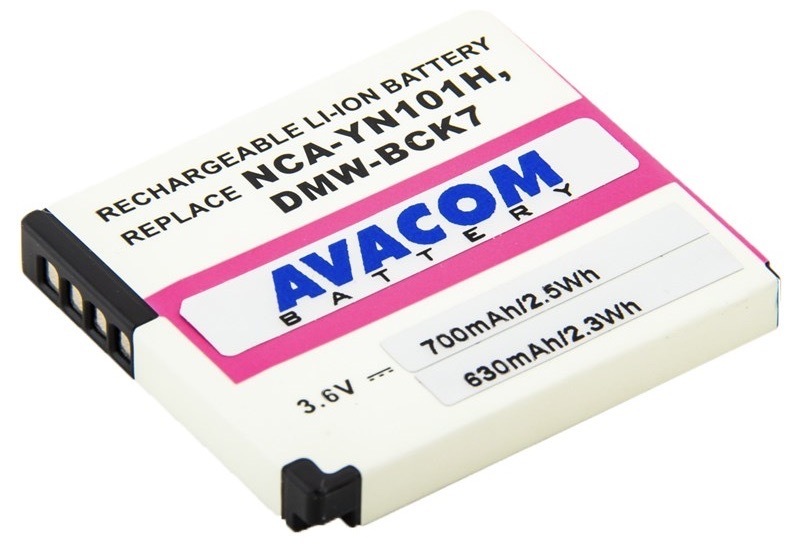 Baterie Avacom Panasonic DMW-BCK7 Li-Ion 3.6V 700mAh 2.6Wh